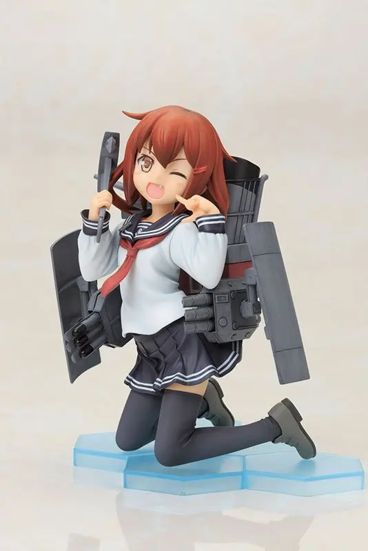 Kan Colle Hibiki экшн-фигурка Kantai Коллекция Ikazuchi Inazuma на коленях. Ver ПВХ 12 см модель новый