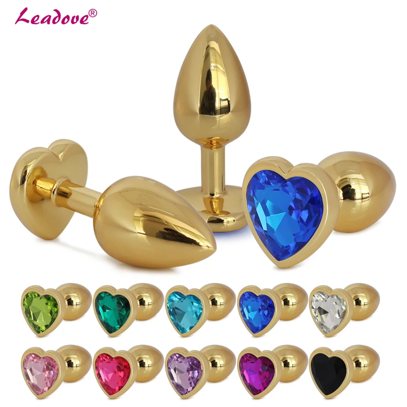 Анальная пробка из нержавеющей стали в форме сердца 28 х70 мм | Красота и здоровье