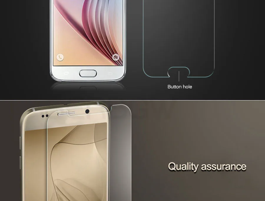Защитное стекло для samsung Galaxy S7 S6 S5 S4 S3 mini samsung Note 5 4 3 защитный чехол с пленкой из закаленного стекла