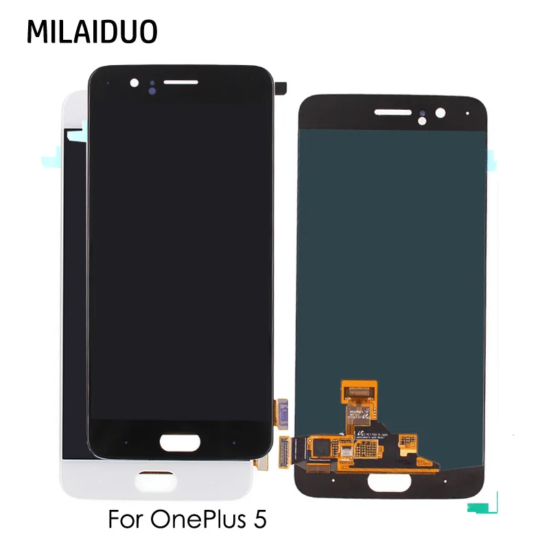 TFT/AMOLED LCD для Oneplus 5 дисплей A5000 кодирующий преобразователь сенсорного экрана в
