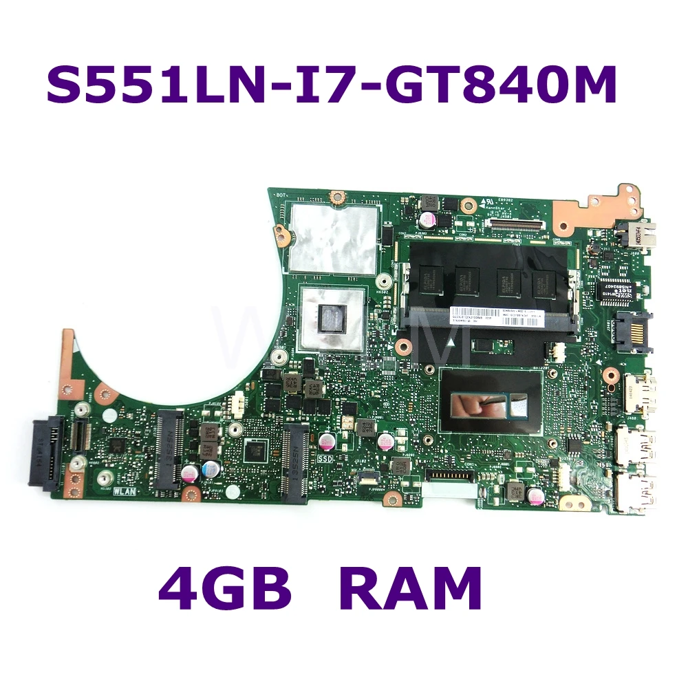 S551LN MB. _ 4G/I7 4500U/AS GeForce V2G 90NB05F0 R000 Материнская плата Asus K551L K551LB K551LN S551L S551LB R553L