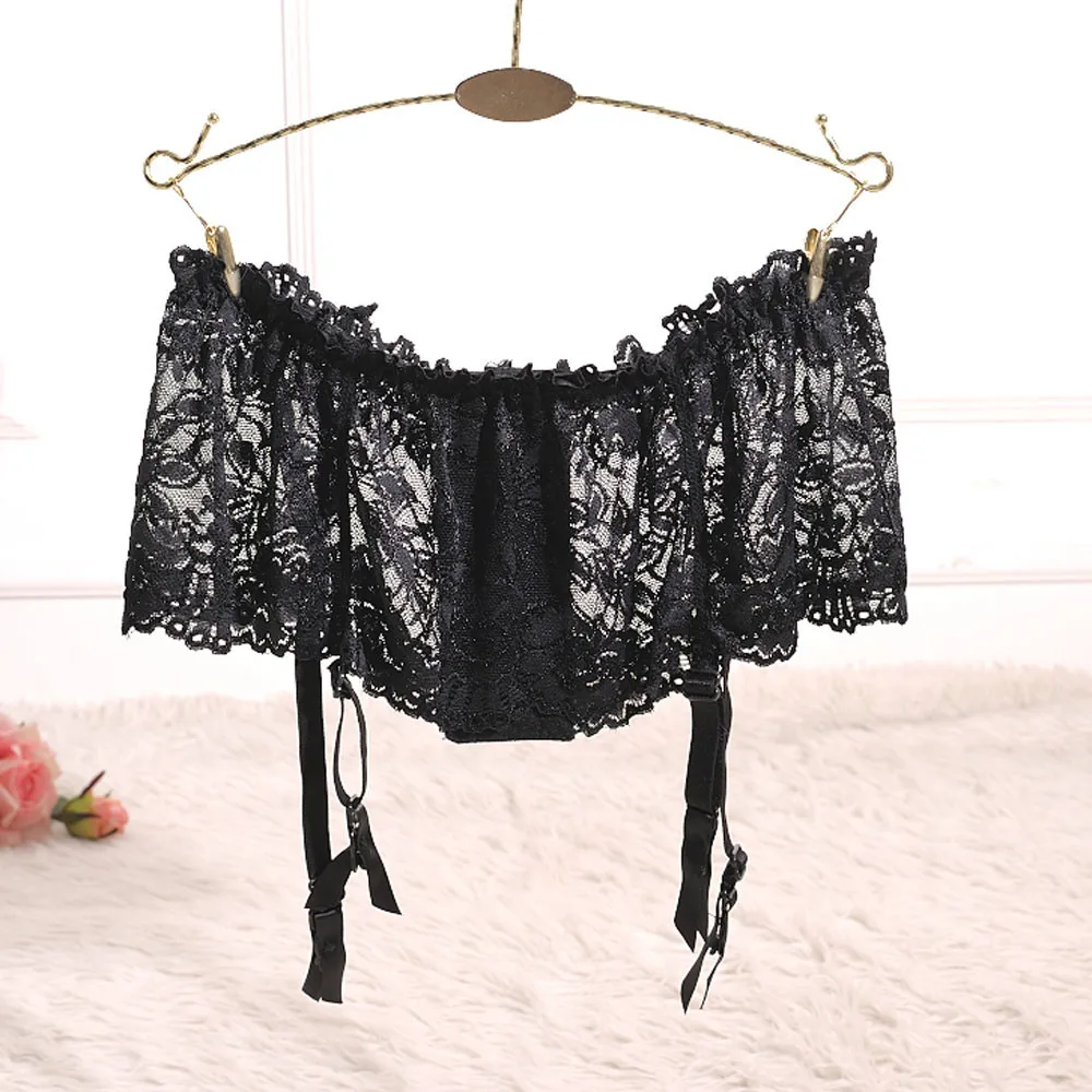 Соблазнительные женские свадебные подвязки кружевные ультратонкие с поясом