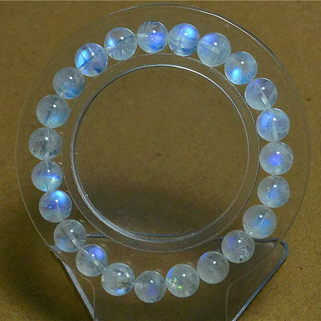 Бесплатная доставка естественный синий свет лунный камень хрустальные