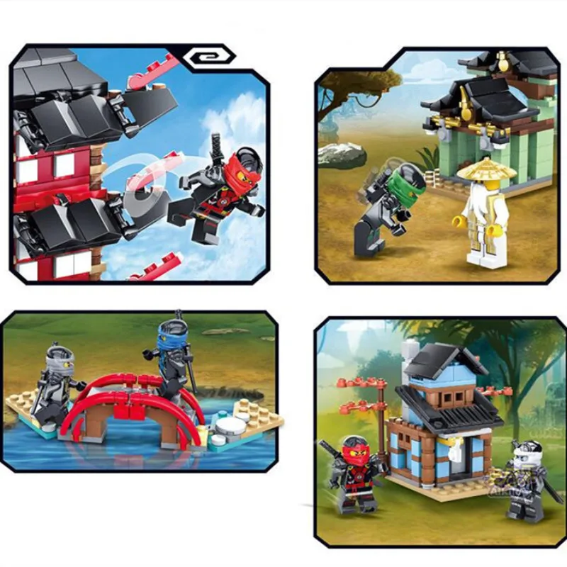 737 шт Phantom Ninja Building Compatibie Legoings Buliding Blocks Kit Игрушка DIY Развивающие детские подарки на