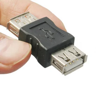 

300 pcs USB A female concave in to USB B female concave in Gender Changer cable Adapter