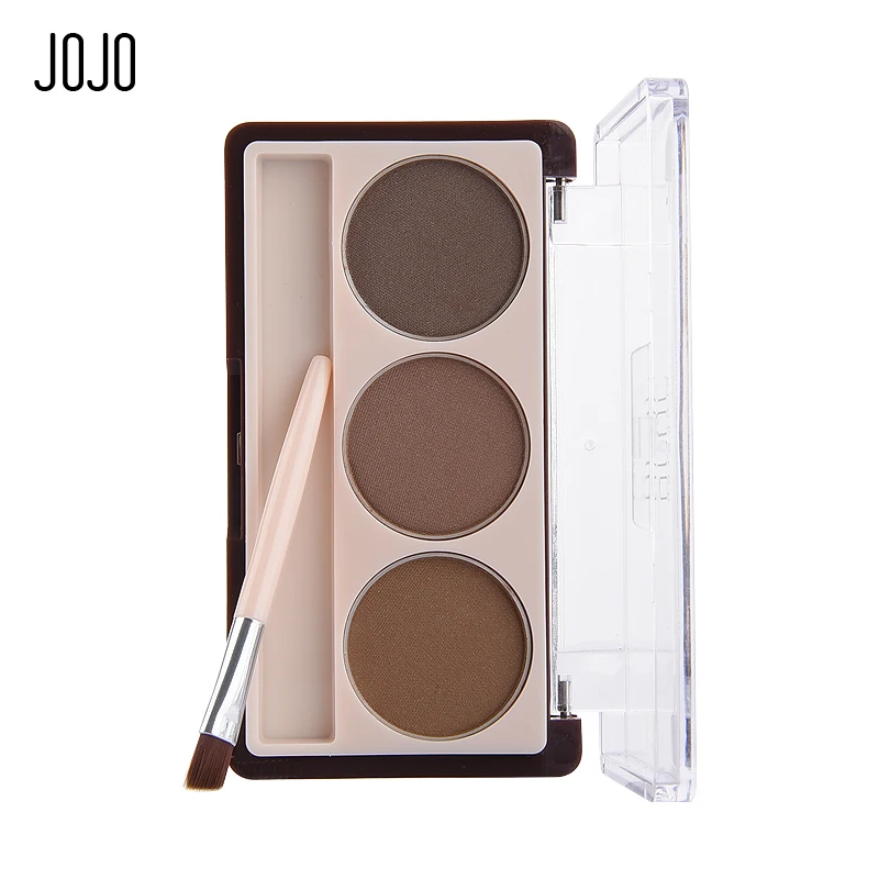 JOJO 3 цвета бровей порошок Палитра косметический бренд Enhancer Pro Водонепроницаемый