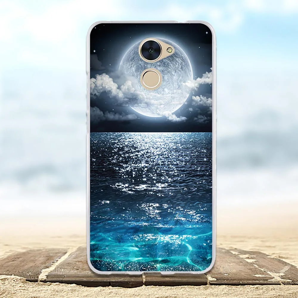 For Huawei Y7 Prime Case 3D Fundas Coque Enjoy 7 Plus Phone Cases Soft Silicone TPU Back Cover | Мобильные телефоны и