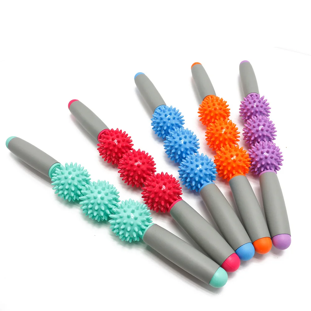 

Yoga Full Body Muscle Massage Roller Prickly Muscle Relax Tools Sport Fitness Roller Crossfit Sticks with Point Spiky Ball