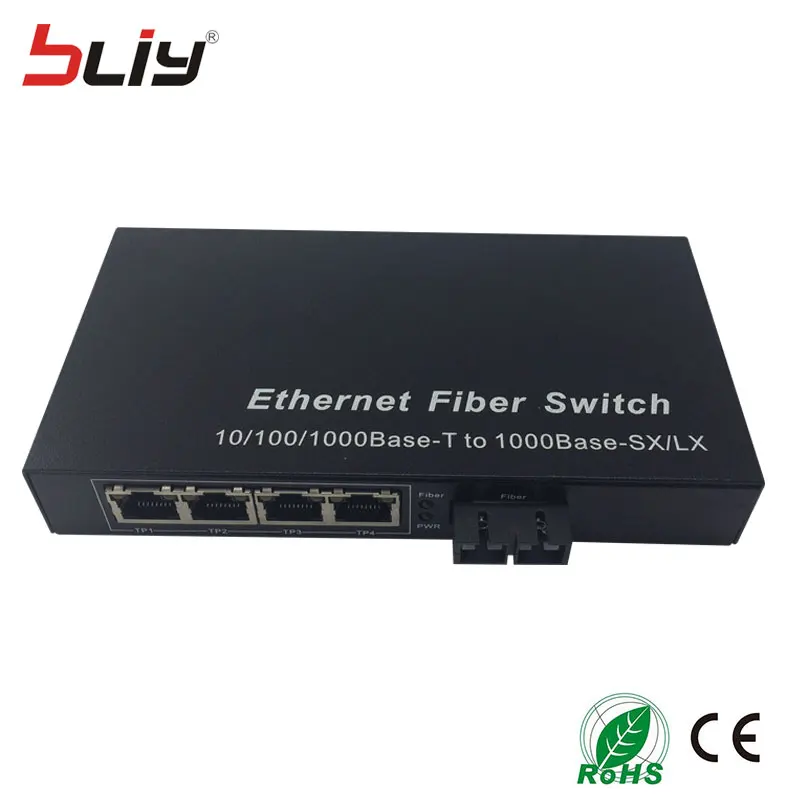 1g4e 20 км 1000 м dualfiber SC одномодовый оптический порт RJ45 Ethernet Оптическое волокно media