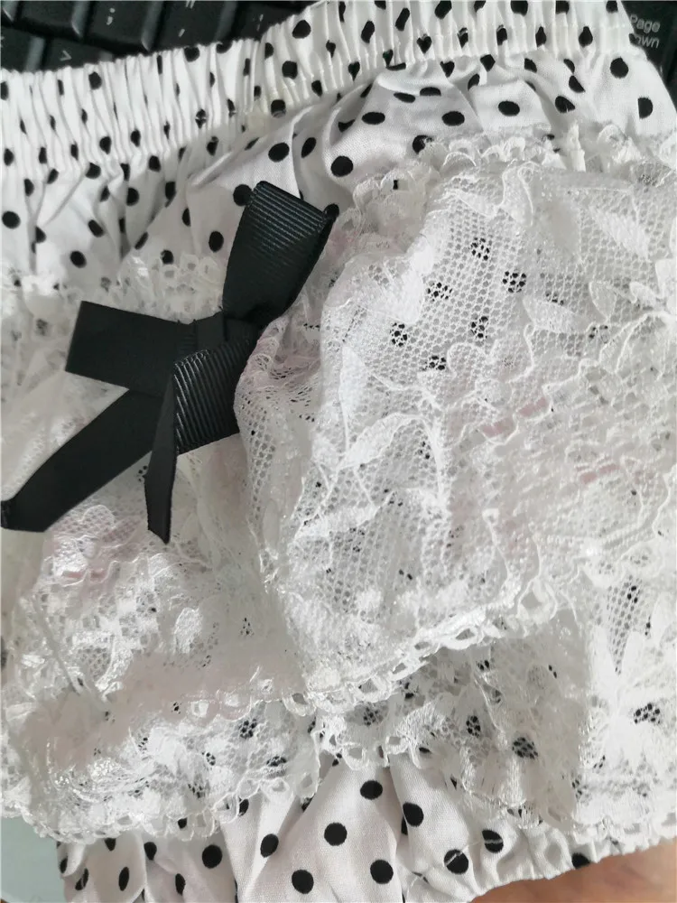 Летние шорты для маленьких девочек с рюшами новорожденных кружевные в горошек