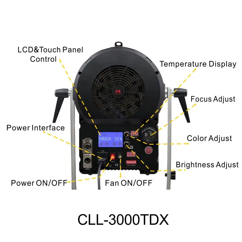 Falconeyes 300 W би-Цвет Temp свет открытый фотостудия лампа Регулируемый Яркость с