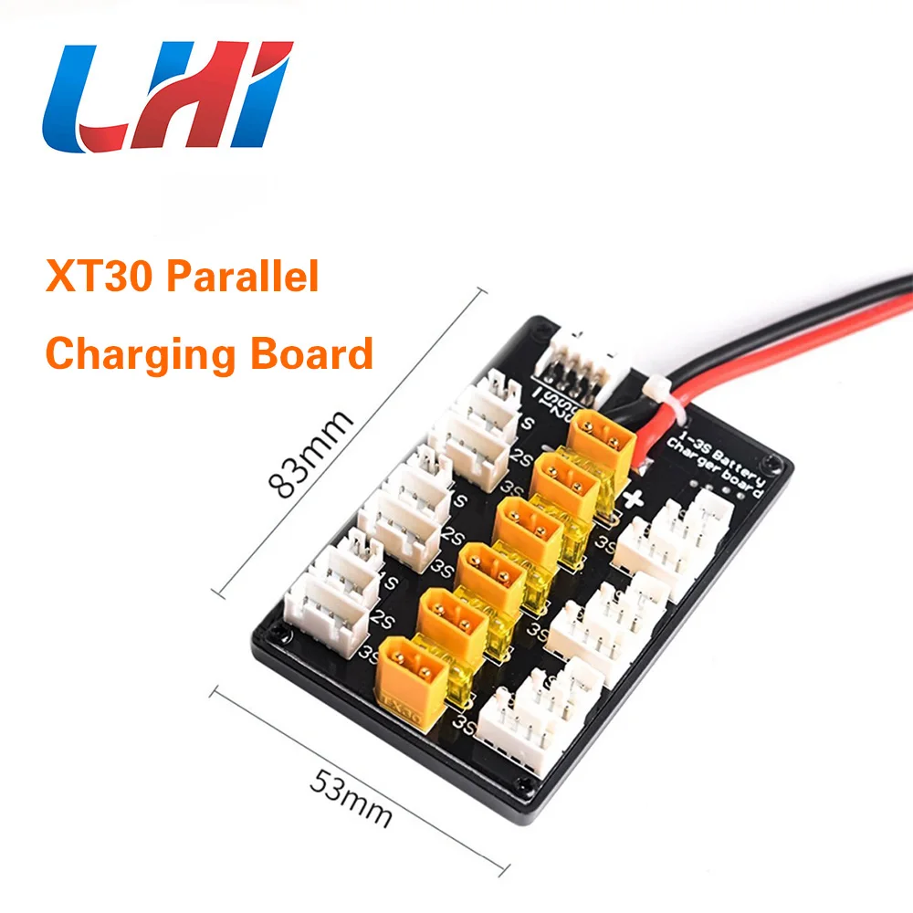 XT30 параллельная зарядная плата для 1S 2S 3S LiPo батареи совместимы с JST-PH 2 0 JST разъём