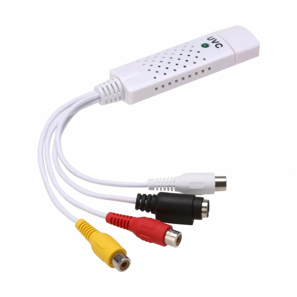 Новинка 2017 Карта видеозахвата USB 2 0 с бесплатным приводом адаптер аудио ТВ DVD VHS AV