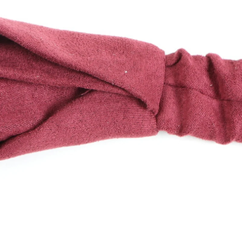 Лидер продаж Модные яркие Цвет простая повязка для головы однотонные младшего