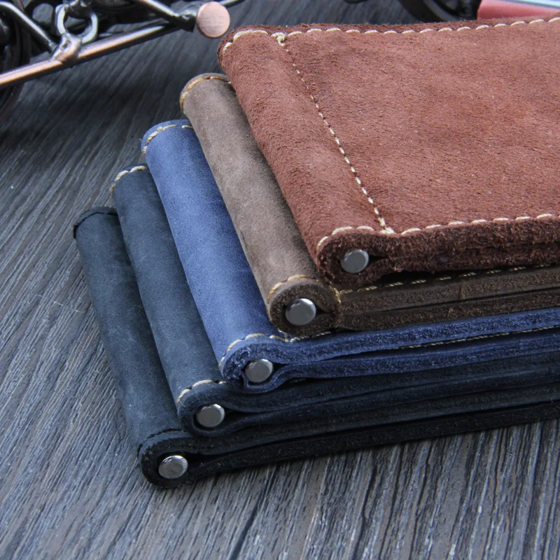 Кошелек из натуральной воловьей кожи качественный Мужской зажим для денег