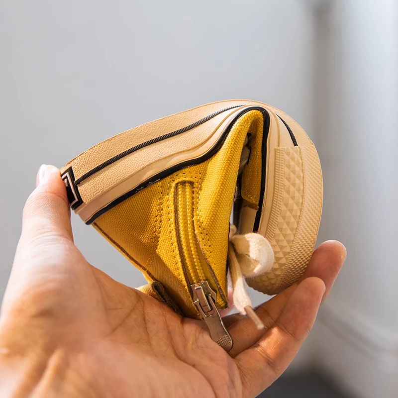 New 2019 Children Casual Shoes Unisex Canvas Classic High Top Girl Student Lace up Sport Sneaker Boys Autumn Toddler |