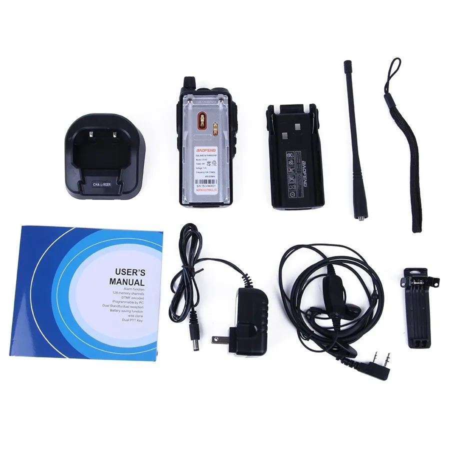 10 шт. Baofeng UV-82 последняя версия отдельный PPT Кнопка Портативный 10 км Walkie Talkie Двойной Профессиональный CB Ham Радио коммуникатор
