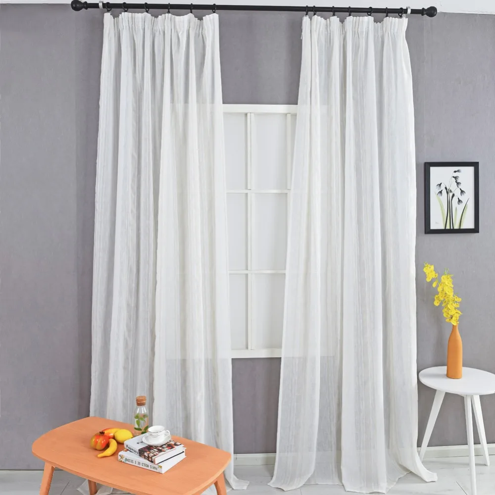 Полосатый Дизайн Искусственный белье занавес rideaux жаккардовая ткань