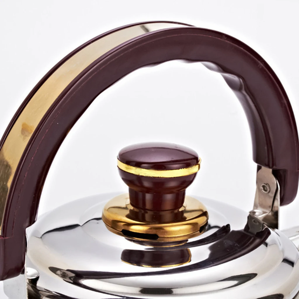 2 шт. походный чайник из нержавеющей стали со свистком кухонный легкий