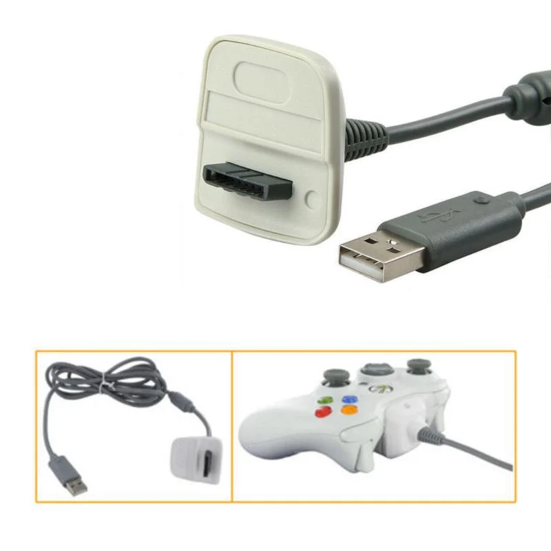 Кабель для беспроводного контроллера Xbox 360 USB-кабель зарядки соединительный