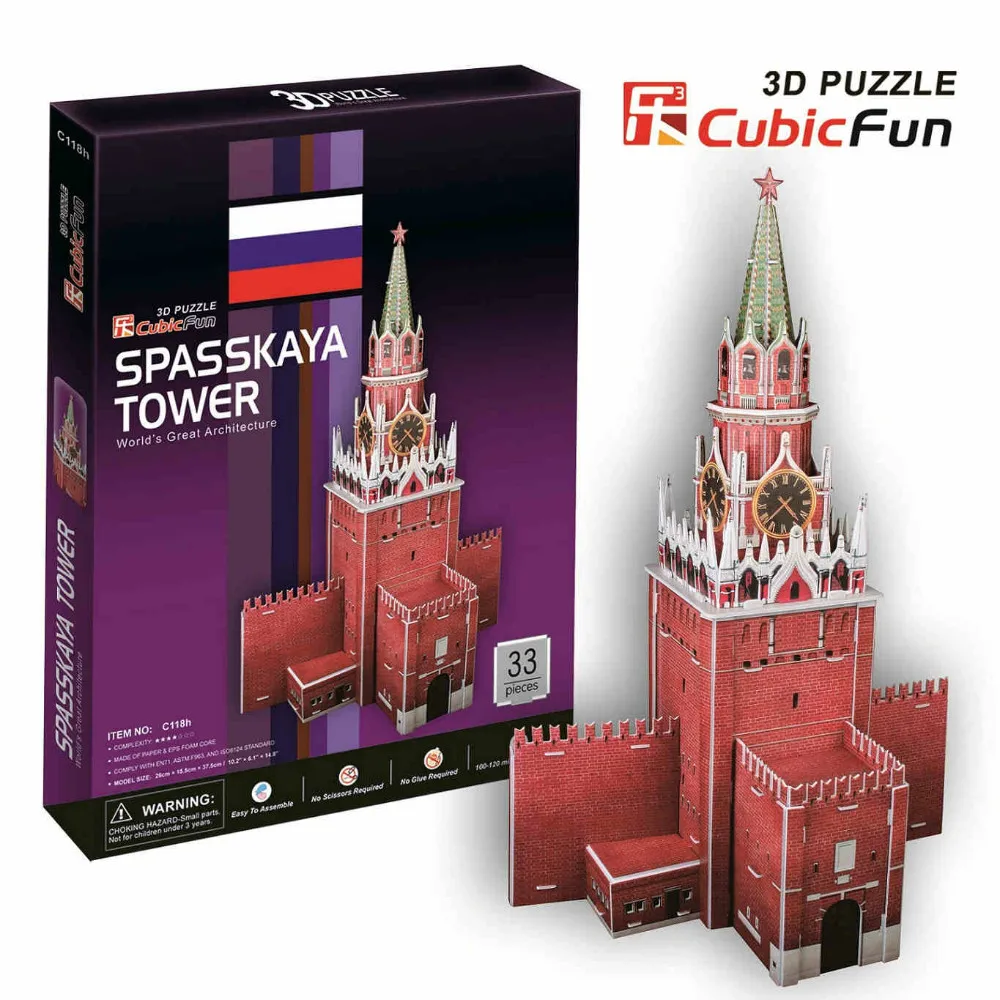 

3D models toy Cubic Fun 3D paper model jigsaw game Spartak towers C118h