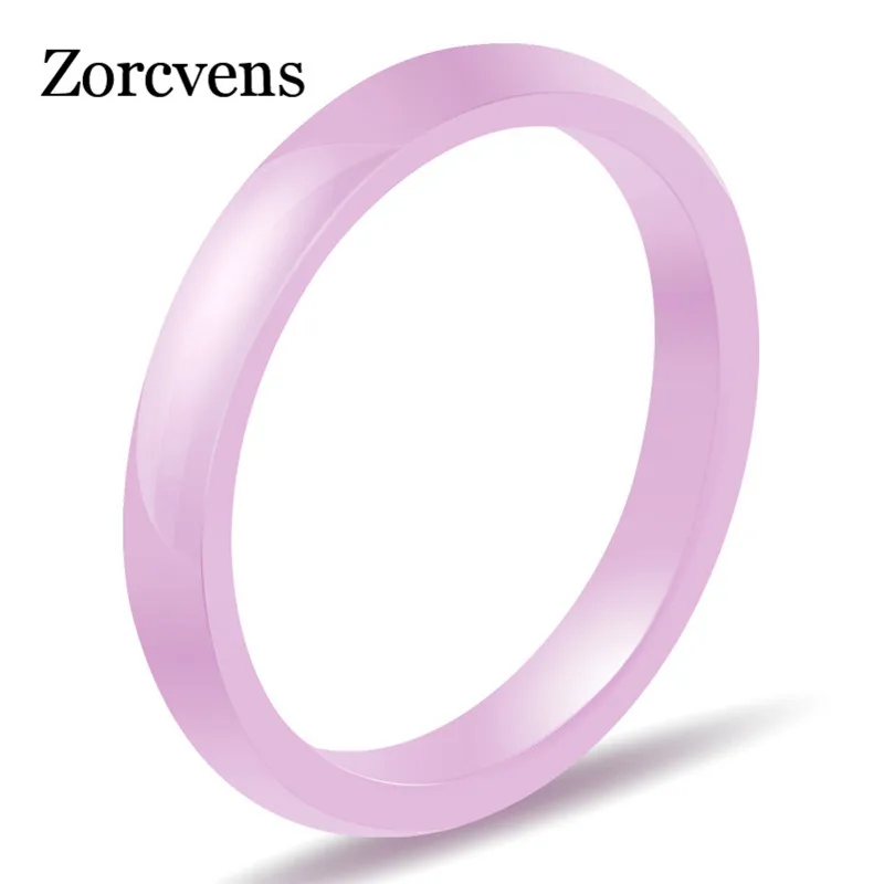 Новинка элегантное керамическое кольцо zorcins для женщин розовое/черное Модные