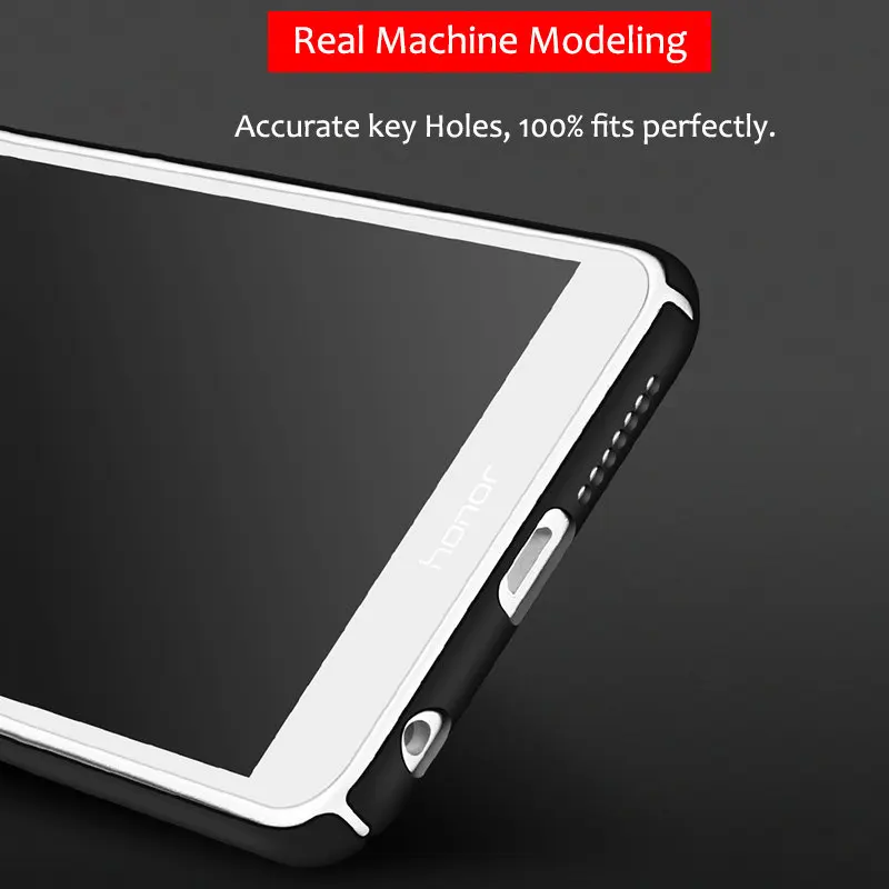 MAKAVO For Huawei P8 lite 2017 Case 360 Matte Hard Plastic Housing Slim Hollow Back Cover Honor8 Honor 8 Lite Phone Cases |