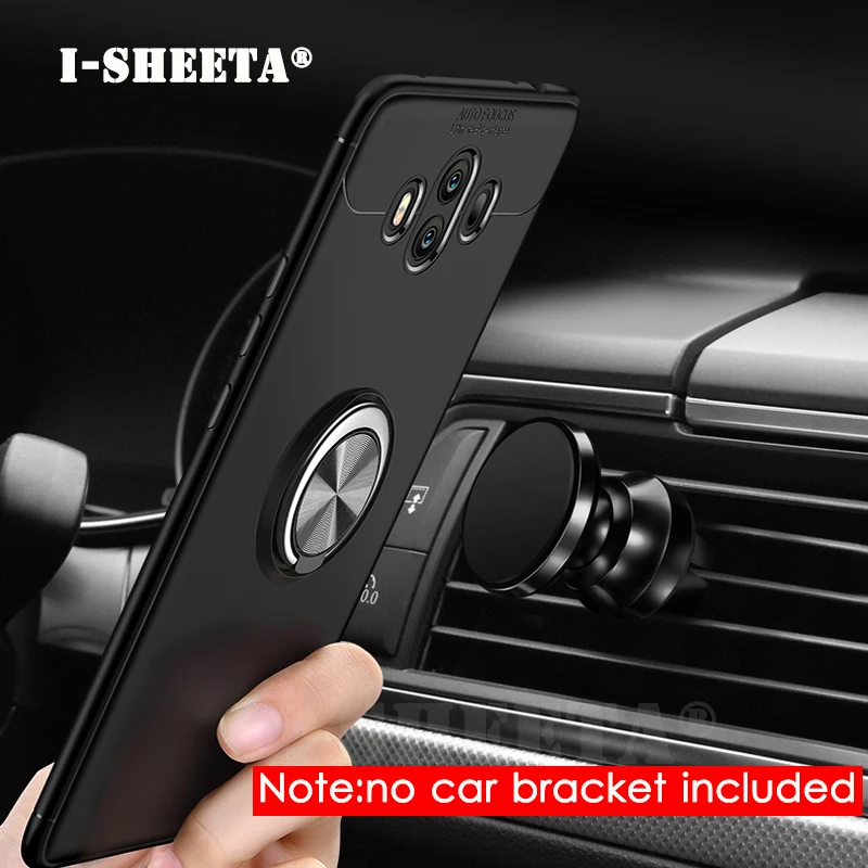 360 Magnetic Finger Ring Stand Holder Case For Huawei Mate 9 10 20 Pro Slim Matte Soft TPU Cover Lite X |
