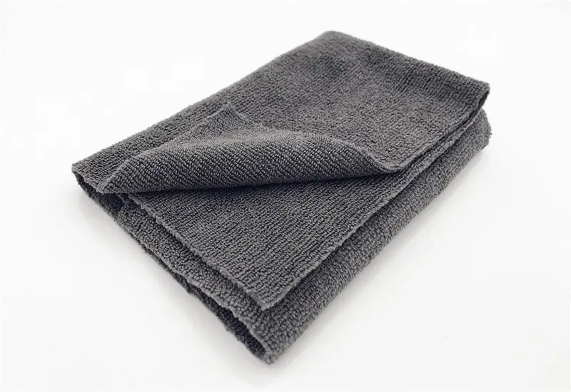 1 PC Gray Lucullan 40X40 см 300GSM базовое полотенце для уборки из микрофибры без царапин без Edgeless одежда для покрытия, воска, детализации - Цвет: 1 PC Gray