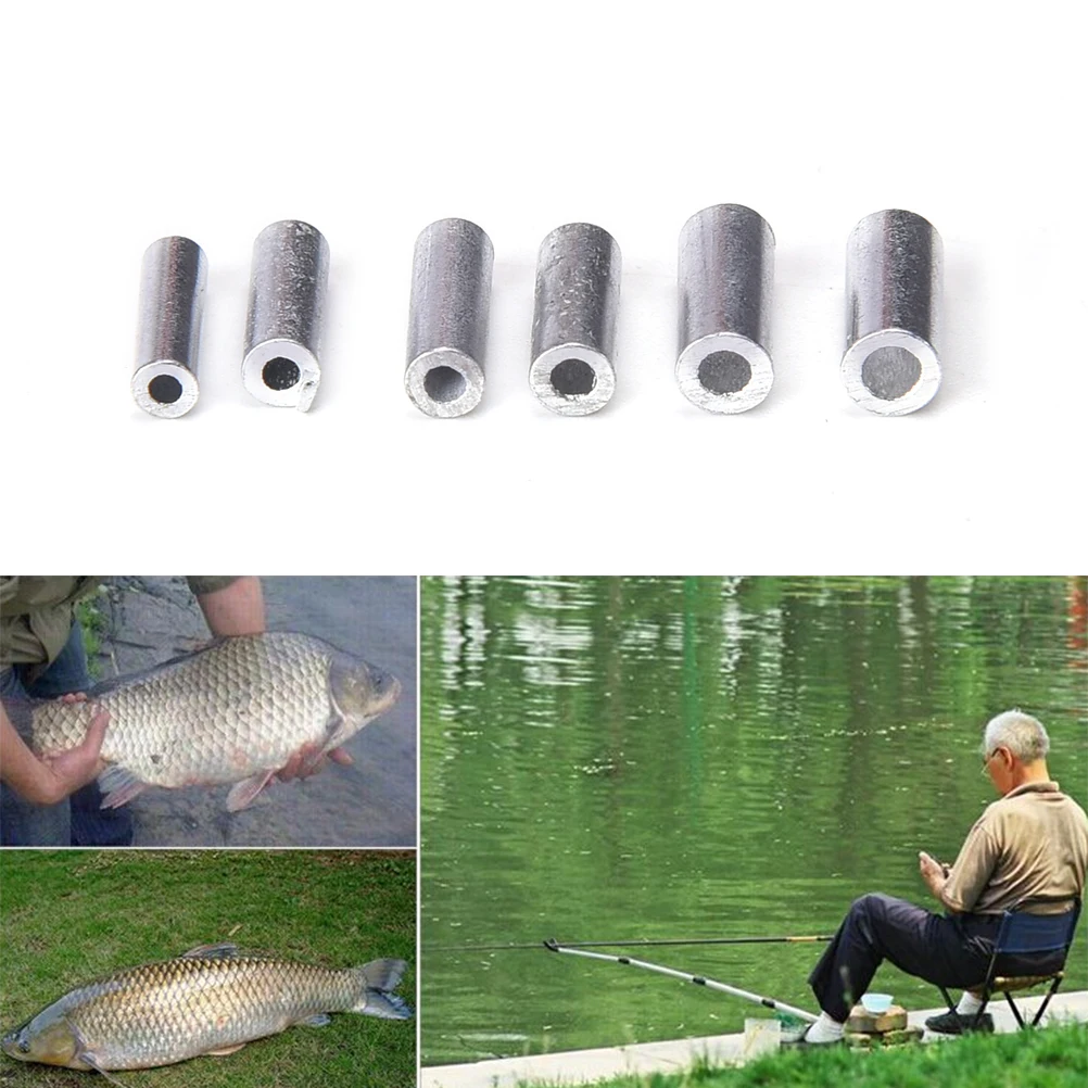 100 штук пакет из нержавеющей стали леска алюминиевая ОБЖИМНАЯ втулка медная