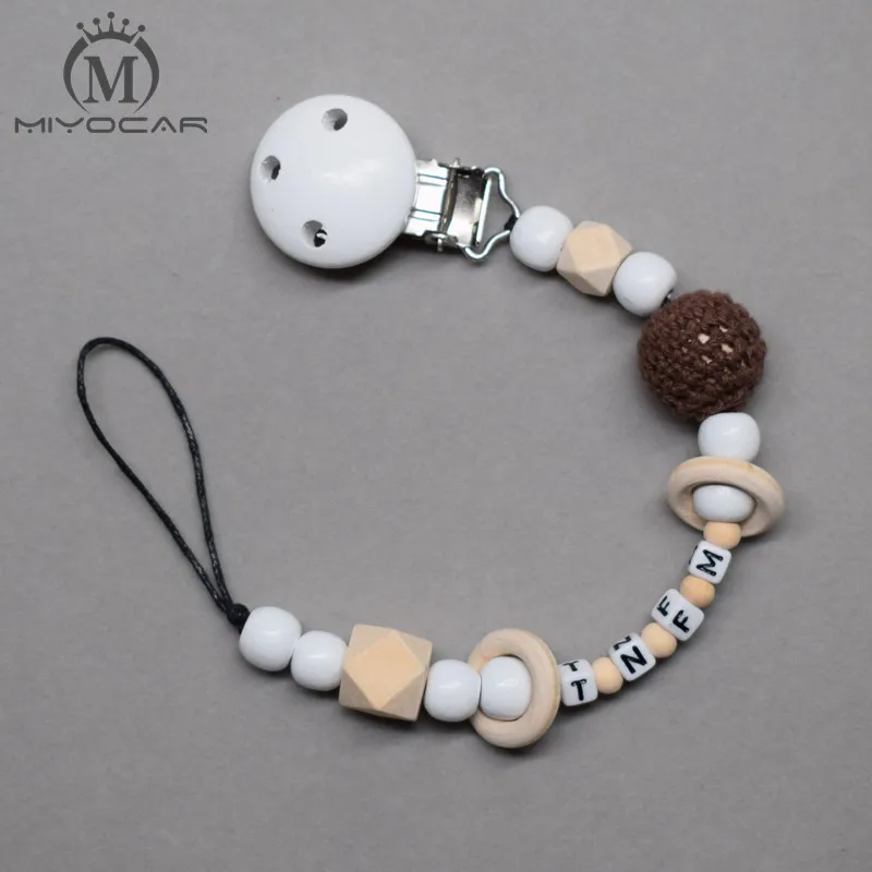 Элегантный деревянный зажим для соски прорезывателя|teether clip|pacifier clipsdummy clips |