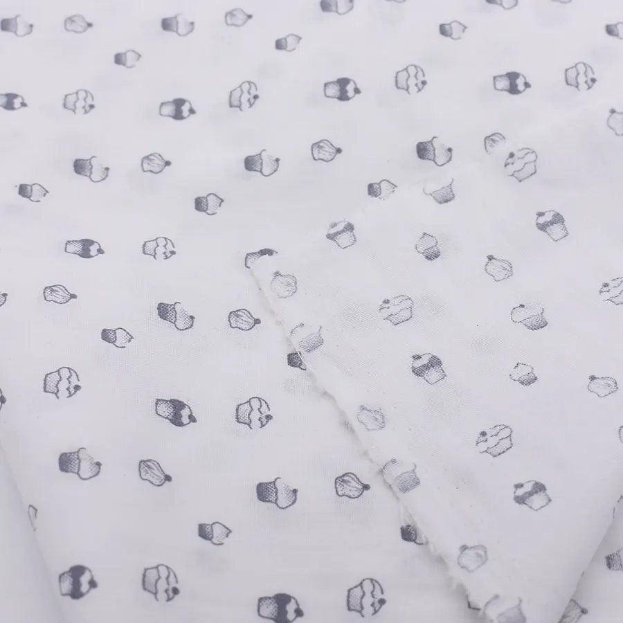 Cake Print Plian Cotton Fabric Fabrics For Dress Shirt DIY Sewing Patchwork Tissue Tilda Doll Cloth Home Crafts cake Set | Дом и сад