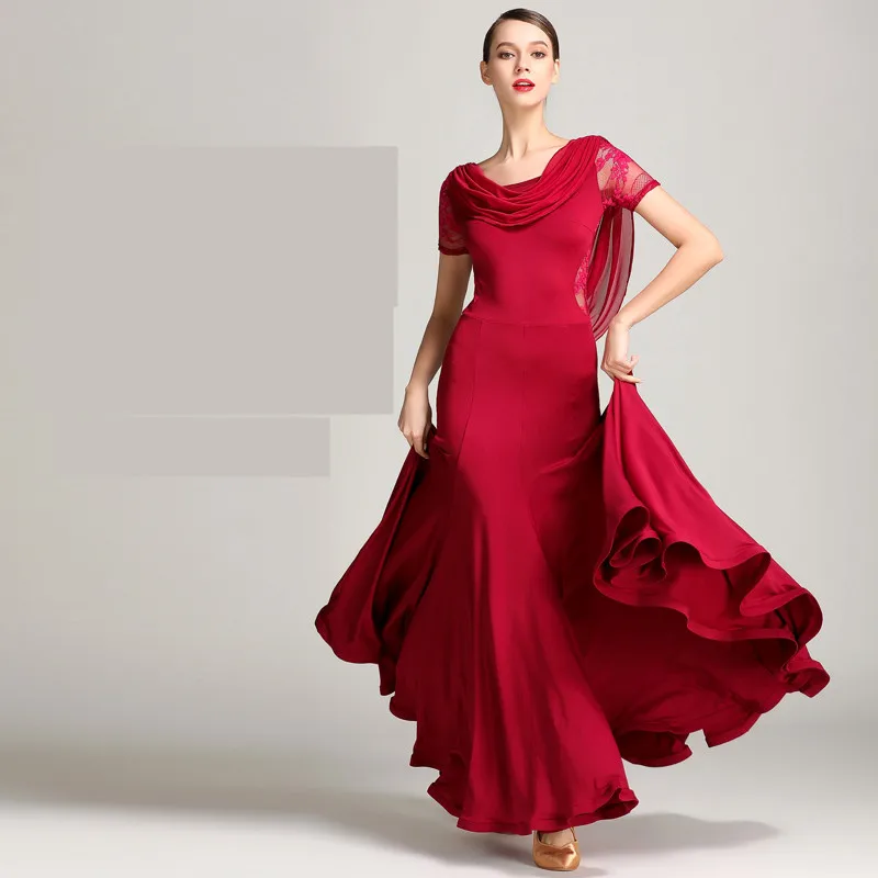 Сексуальное бальное платье для танцев с коротким рукавом и открытой спиной