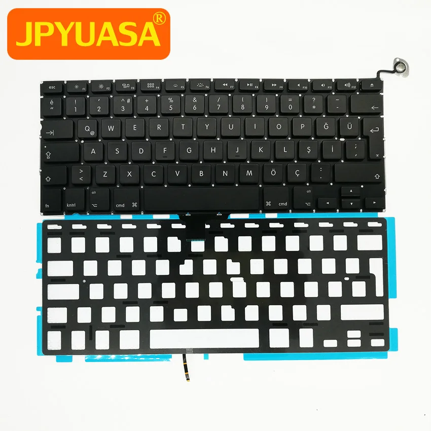Клавиатура Турецкая A1278 TR 13 дюймов с подсветкой 2009-2012 лет | Компьютеры и офис