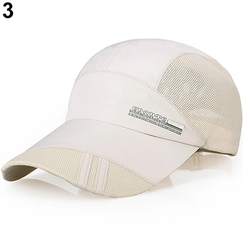 Мода мужская Лето Открытый Запуск Спорт Бейсбол Шляпа Козырек Сетки Peaked Cap