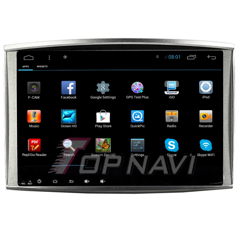 Topnavi четырехъядерный Android 6 0 Автомобильный GPS навигатор для Toyota Land Cruiser 100