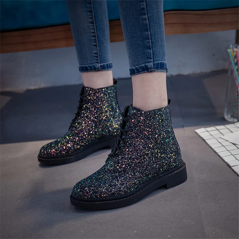 Женские блестящие туфли DRFARGO на шнуровке Размеры 35 39|boots ladies|boots fashionfashion boots |