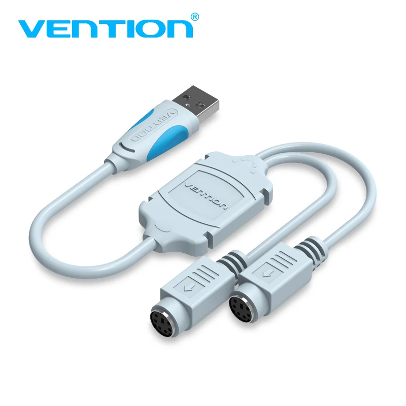 Кабель переходник Vention USB для клавиатуры мыши штекер в PS2 гнездо адаптер ноутбука