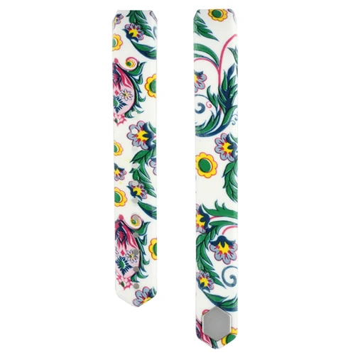 yellow flower Сменный ремешок для fitbit Ace/Alta HR, силиконовый ремешок на запястье с металлической застежкой, цветочный дизайн, большой/маленький - Цвет: yellow flower