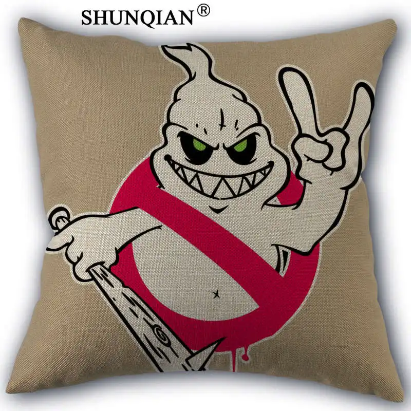 Pillow case WJY418 Ghostbusters на заказ 18 ''квадратная льняная наволочка для дома индивидуальные Прямая - Цвет: Pillow case