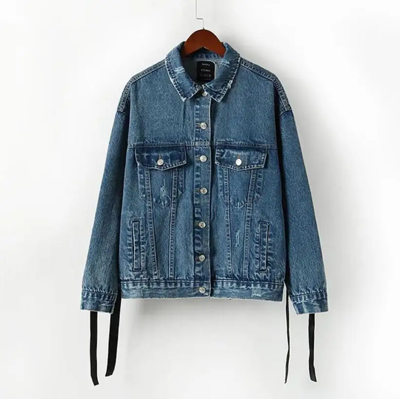 Однотонные пальто пуховики осенне-зимняя джинсовая куртка винтажная