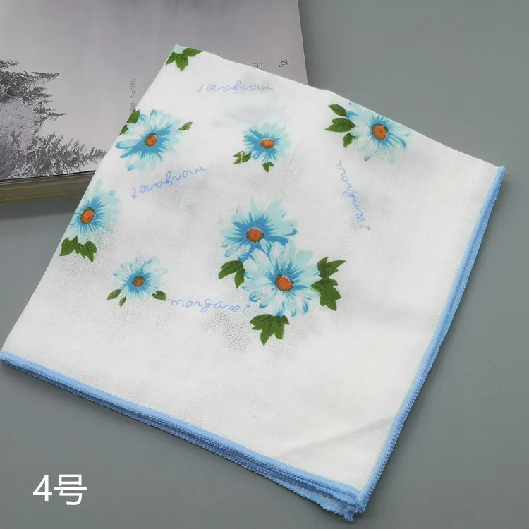 1pcs 1 шт.-5 шт. платок в цветочки леди цветочный женский платок Салфетка полотенца 35 см Новинка свадьба стол hanky RF2 - Цвет: 1pcs