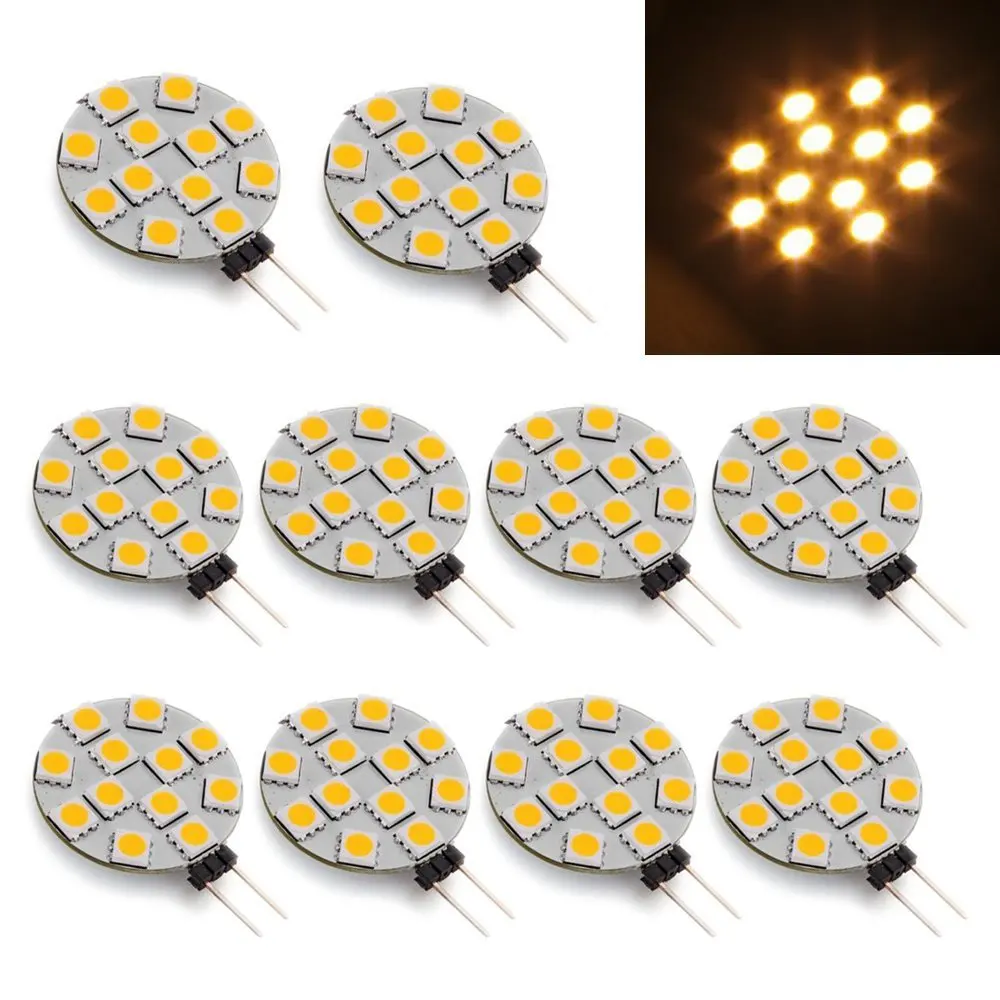 10 X G4 ампульная светодиодный ная 5050 SMD 12 Светодиодный одов s лампа В постоянного