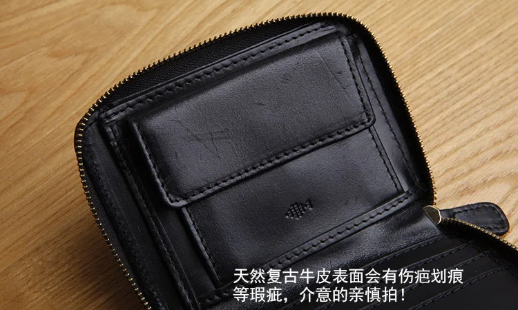 Кошельки LANSPACE из натуральной кожи для мужчин мини кошелек ручной работы кошельки