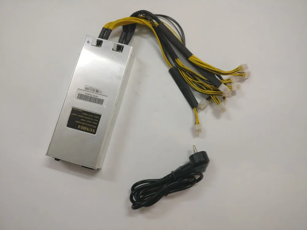 Блок питания YUNHUI для майнинга BTC LTC DASH 1800 Вт PSU S9 S9i S9j L3 + DR3 D3 X3 T9 E3 Z9 Z11 Innosilicon A9 A10 D9 ETH |