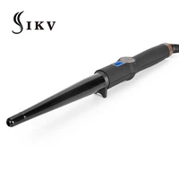 ikv new arrival hair curlers conical curling iron electric hair styler ceramic curly iron curling wand rollers
