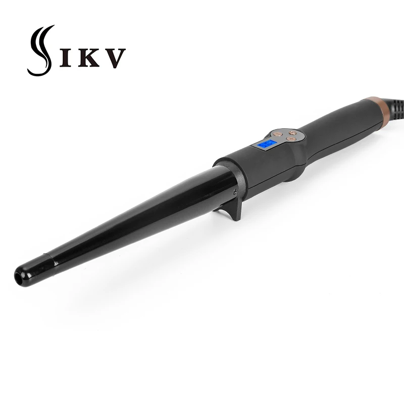 IKV Новое поступление щипцы для завивки волос коническая плойка Электрический