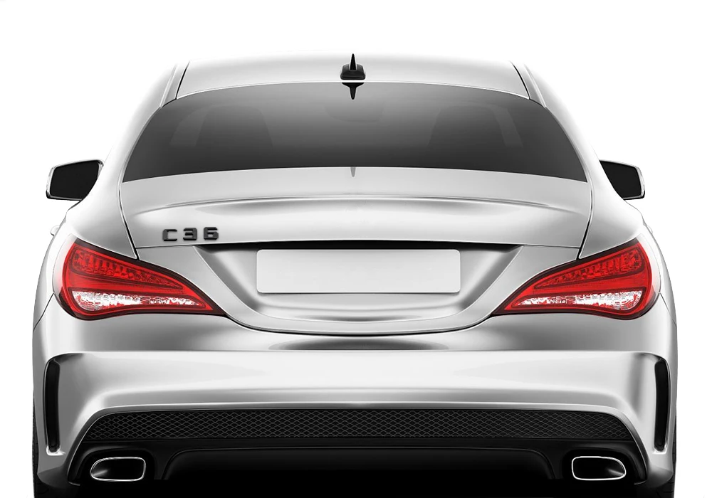 Авто Наклейка на заднюю панель для Mercedes Benz C Class C32 C36 C43 C55 C63 C180L C200L CLA W210 SLS CLK буква