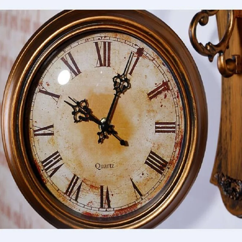 Настенные Часы Современный Дизайн двухсторонний 3D Цифровой Саат Большие