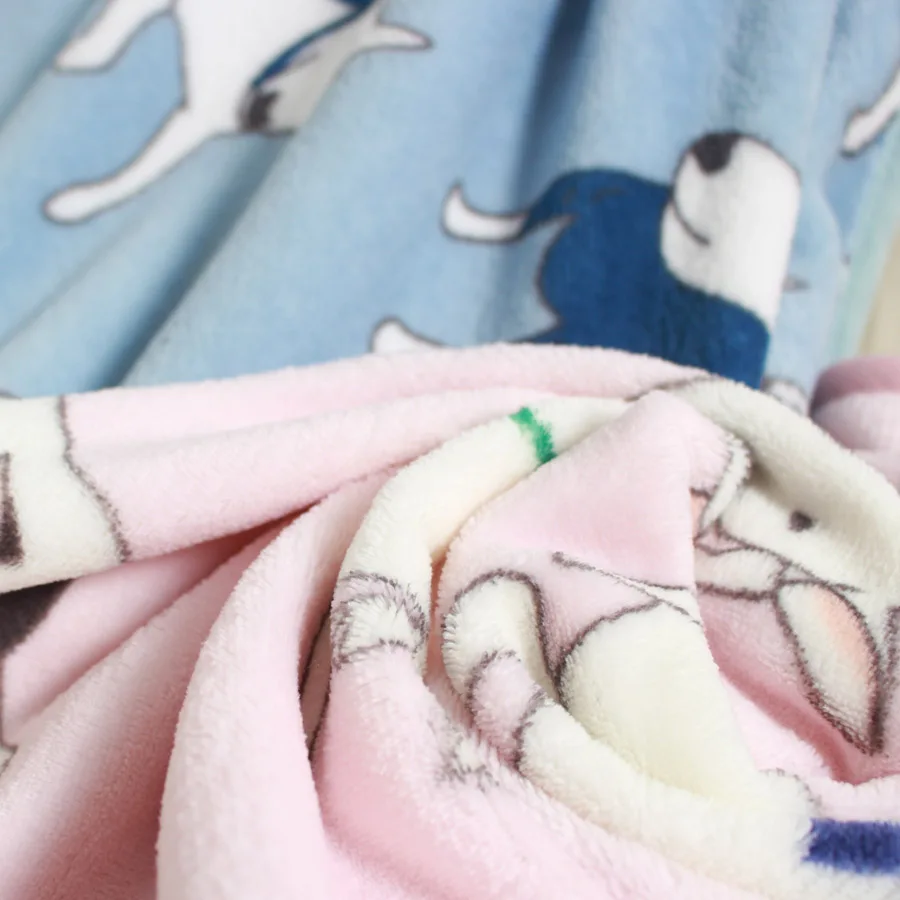 Очень мягкое Флисовое одеяло с рисунком бултерьера для собак два размера|blanket